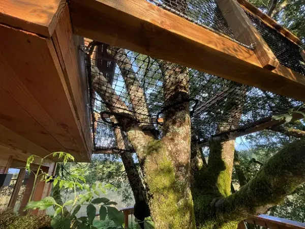 Filet hamac cabane dans les arbres Dordogne